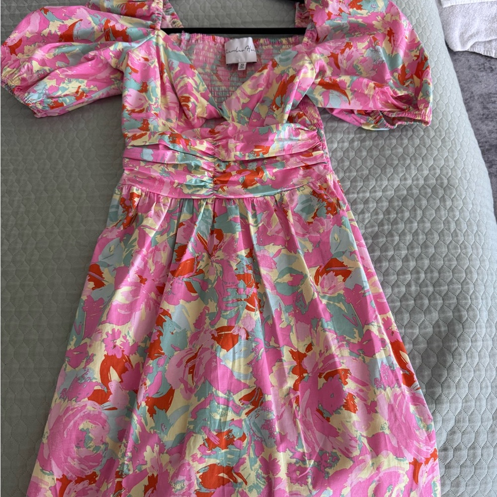 Floral Pink Anthropologie Dress